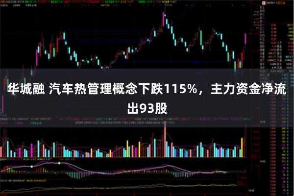 华城融 汽车热管理概念下跌115%，主力资金净流出93股