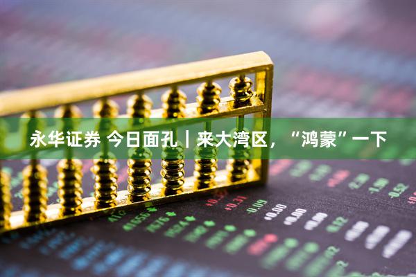 永华证券 今日面孔｜来大湾区，“鸿蒙”一下